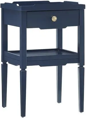 Foley Midnight Blue 1-Drawer Nightstand Foley Midnight Blue 1-Drawer Nightstand