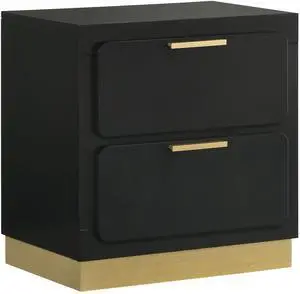 Sophia Black 2-Drawer Nightstand Sophia Black 2-Drawer Nightstand