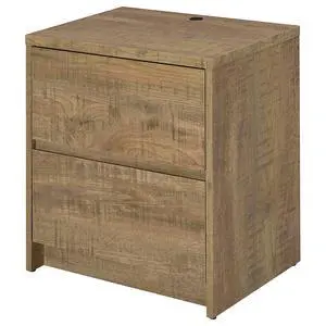 Geary Mango 2-Drawer Nightstand Led Lights And Usb Geary Mango 2-Drawer Nightstand Led Lights And Usb
