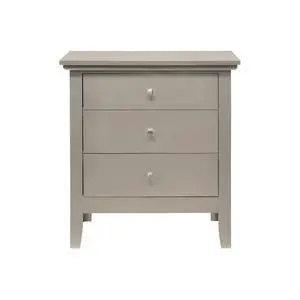 Chic Silver Champagne Nightstand Chic Silver Champagne Nightstand