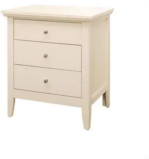 Charming Casual Nightstand In Beige Charming Casual Nightstand In Beige