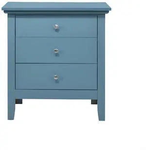 Casual Teal Storage Nightstand Casual Teal Storage Nightstand