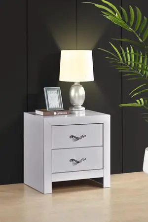 Moreland Nightstand , Sparkling White Moreland Nightstand , Sparkling White