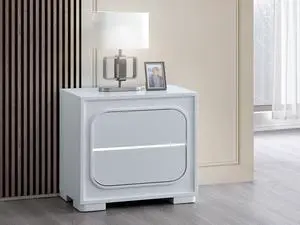 Milan Nightstand , White Milan Nightstand , White
