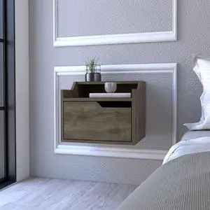 Floating Nightstand Chester, Bedroom, Dark Brown Floating Nightstand Chester, Bedroom, Dark Brown