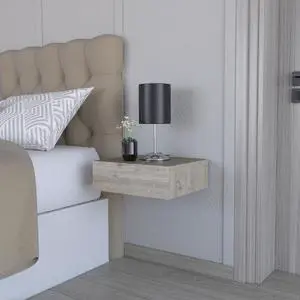 Nightstand Isola, Bedroom, Light Gray Nightstand Isola, Bedroom, Light Gray
