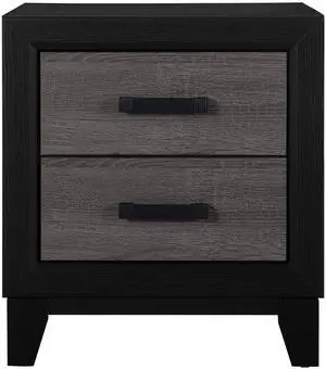 SOLUTO GREY AND BLACK NIGHTSTAND SOLUTO GREY AND BLACK NIGHTSTAND
