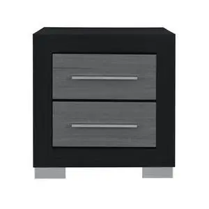 Elsa Black And Grey Nightstand Elsa Black And Grey Nightstand