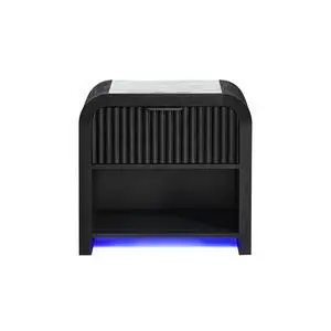 Beverly Black And White Nightstand Beverly Black And White Nightstand