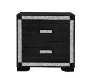 Soulmarie Charcoal Nightstand With Cooler And Speaker Soulmarie Charcoal Nightstand With Cooler And Speaker