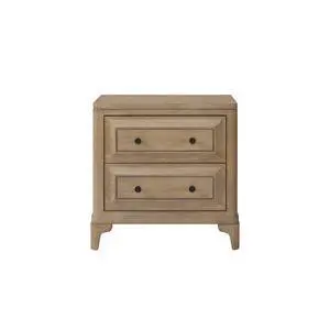 2 Drawer Nightstand With Sand Finish 2 Drawer Nightstand With Sand Finish