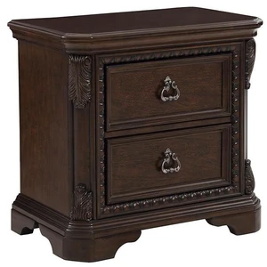 Mahogany 2 Drawer Nightstand Mahogany 2 Drawer Nightstand