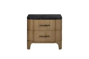 2 Drawer Nightstand (Stone Top) 2 Drawer Nightstand (Stone Top)