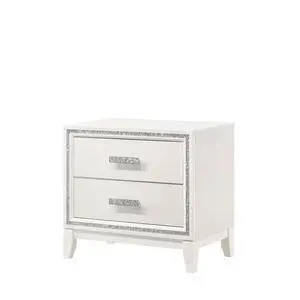 Haiden White Finish Nightstand Haiden White Finish Nightstand