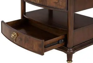 Traditional Style 1Pc Nightstand Power Outlet Round Key Knobs Gold Capped Legs Ball Bearing Glide Dark Cherry Finish Bedroom Furniture Traditional Style 1Pc Nightstand Power Outlet Round Key Knobs Gold Capped Legs Ball Bearing Glide Dark Cherry Finish Bedroom Furniture