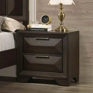 Transitional Style 1Pc Nightstand Metal Handles Bracket Legs Centre Metal Handles English Dovetail Drawers Espresso Finish Bedroom Furniture Transitional Style 1Pc Nightstand Metal Handles Bracket Legs Centre Metal Handles English Dovetail Drawers Espresso Finish Bedroom Furniture
