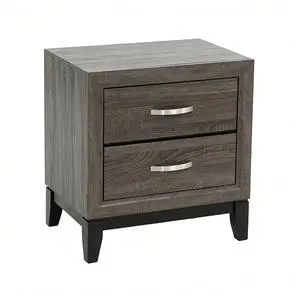 2 Drawer Nightstand Modern Bedside Table With Storage, Wood Grain Finish, Solid Wood Frame, Bedroom End Table, 24" Wide 2 Drawer Nightstand Modern Bedside Table With Storage, Wood Grain Finish, Solid Wood Frame, Bedroom End Table, 24" Wide