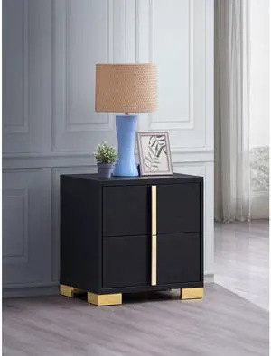 Jeremiah Black 2-Drawer Nightstand Jeremiah Black 2-Drawer Nightstand