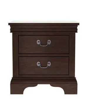 Classic Wooden Nightstand, 2 Storage Drawers, 22"L, Solid Wood Classic Wooden Nightstand, 2 Storage Drawers, 22"L, Solid Wood