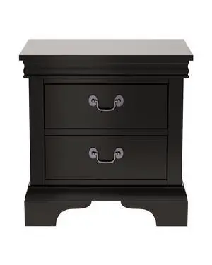 Classic Wooden Nightstand, 2 Storage Drawers, 22"L, Solid Wood Classic Wooden Nightstand, 2 Storage Drawers, 22"L, Solid Wood