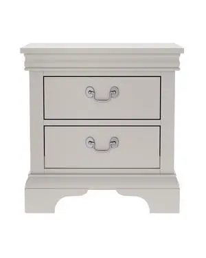 Classic Wooden Nightstand, 2 Storage Drawers, 22"L, Solid Wood Classic Wooden Nightstand, 2 Storage Drawers, 22"L, Solid Wood