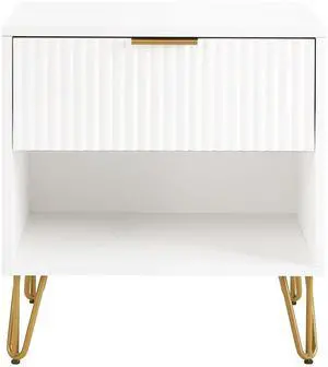 Nightstand In White Nightstand In White
