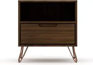 Nightstand In Chestnut Brown Nightstand In Chestnut Brown