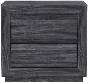 Nightstand In Charcoal Gray Nightstand In Charcoal Gray