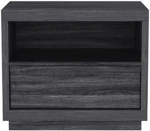 Nightstand In Charcoal Gray Nightstand In Charcoal Gray