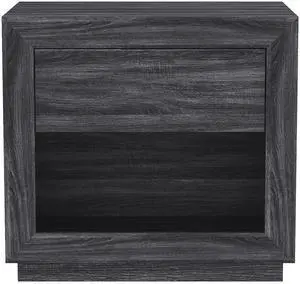 Nightstand In Charcoal Gray Nightstand In Charcoal Gray