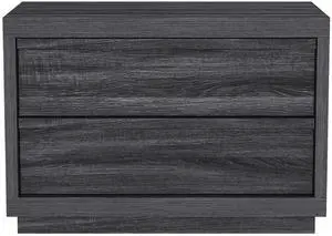 Nightstand In Charcoal Gray Nightstand In Charcoal Gray
