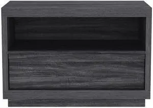 Nightstand In Charcoal Gray Nightstand In Charcoal Gray