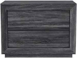 Nightstand In Charcoal Gray Nightstand In Charcoal Gray
