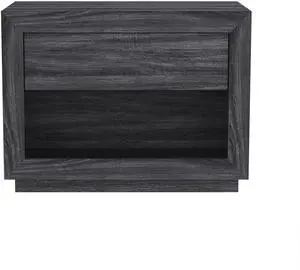 Nightstand In Charcoal Gray Nightstand In Charcoal Gray