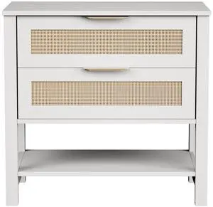 Rattan Nightstand With 2 Drawers And Storage Shelf Boho Bedside Narrow Side Table For Bedroom Rattan Nightstand With 2 Drawers And Storage Shelf Boho Bedside Narrow Side Table For Bedroom