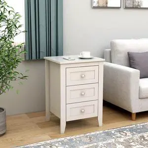 White 3 Drawer Nightstand With Charging Station And Usb Ports & Power Outlets,Wooden Bed Side Table/End Table Modern Night Stands For Bedrooms White 3 Drawer Nightstand With Charging Station And Usb Ports & Power Outlets,Wooden Bed Side Table/End Table Modern Night Stands For Bedrooms