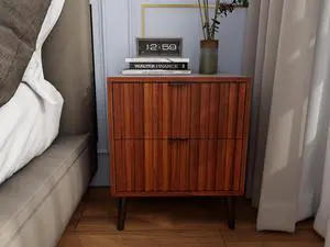 Wooden Nightstand With 2 Drawers Wooden Nightstand With 2 Drawers