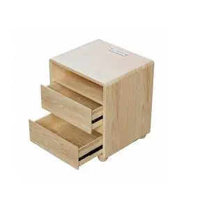 20"Modern Nightstand With 2 Drawers And Shelves Solid Wood Night Stand With Charger Station Mid Century Bedside Table Curved Wood Side Table For Bedroom Living Room 20"Modern Nightstand With 2 Drawers And Shelves Solid Wood Night Stand With Charger Station Mid Century Bedside Table Curved Wood Side Table For Bedroom Living Room
