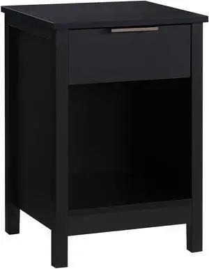 Nightstand With Drawer,3-Tier End Side Table With Storage Drawer And Shelf,Modern Bedside Night Stand For Bedroom, Living Room-Retro Black Nightstand With Drawer,3-Tier End Side Table With Storage Drawer And Shelf,Modern Bedside Night Stand For Bedroom, Living Room-Retro Black