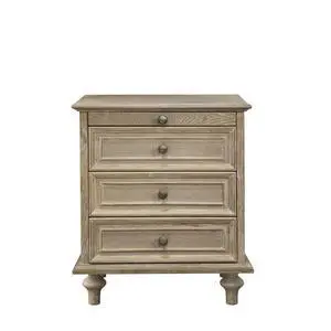 Farmhouse Nightstands With 4 Drawer,Wood Storage End Table With Hidden Pull-Out Shelf, Large Side Table With 4 Solid Wood Feet And Metal Handle,Easy Assembly,Natural Farmhouse Nightstands With 4 Drawer,Wood Storage End Table With Hidden Pull-Out Shelf, Large Side Table With 4 Solid Wood Feet And Metal Handle,Easy Assembly,Natural