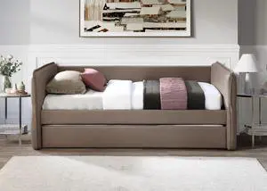 Daybed With A Trundle In Mocha Daybed With A Trundle In Mocha