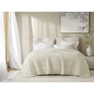 1-Piece King/Cal King Reversible Tencel Comforter Blanket,Ivory 1-Piece King/Cal King Reversible Tencel Comforter Blanket,Ivory