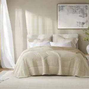 1-Piece King/Cal King Reversible Tencel Comforter Blanket,Linen 1-Piece King/Cal King Reversible Tencel Comforter Blanket,Linen