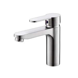 Single Hole Faucet, Single Handle Vanity Basin Faucet, Brushed Nickel, Stainless Steel, Sink Single Hole Faucet, Single Handle Vanity Basin Faucet, Brushed Nickel, Stainless Steel, Sink