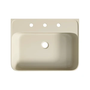 24 Inch Artificial Vanity Top, Solid Surface Integrated Sink with Pre Drilled Faucet Holes Faucet Cabinet and Sink 24 Inch Artificial Vanity Top, Solid Surface Integrated Sink with Pre Drilled Faucet Holes Faucet Cabinet and Sink