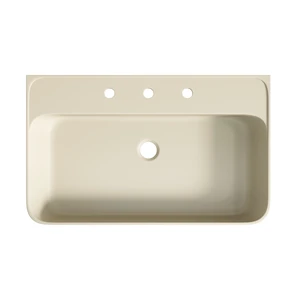 30 Inch Artificial Vanity Top, Solid Surface Integrated Sink with Pre Drilled Faucet Holes Faucet Cabinet and Sink 30 Inch Artificial Vanity Top, Solid Surface Integrated Sink with Pre Drilled Faucet Holes Faucet Cabinet and Sink