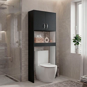 2 Door Over The-Toilet Storage Cabinet, Wenge, Particle Board, Storage 2 Door Over The-Toilet Storage Cabinet, Wenge, Particle Board, Storage
