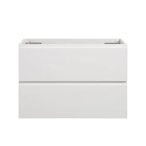 Wall Mount Cabinet Without Basin, Color with Two Drawers Pre Assembled, White, Melamine, Vanities Wall Mount Cabinet Without Basin, Color with Two Drawers Pre Assembled, White, Melamine, Vanities