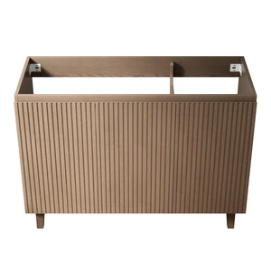 48 Inch Freestanding Storge Cabinet with Three Striped Doors, Basin and Top Faucet Drain Set and Sink Cover Heidelberg 48 Inch Freestanding Storge Cabinet with Three Striped Doors, Basin and Top Faucet Drain Set and Sink Cover Heidelberg