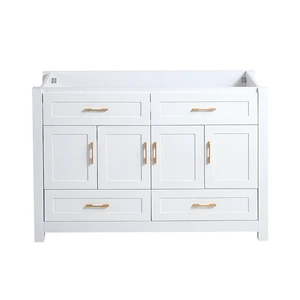 48 Inch Vanity, Abundant Storage Cabinet Soft Close Doors and 4 Drawers Excluding the Ceramic Basin, White, MDF 48 Inch Vanity, Abundant Storage Cabinet Soft Close Doors and 4 Drawers Excluding the Ceramic Basin, White, MDF